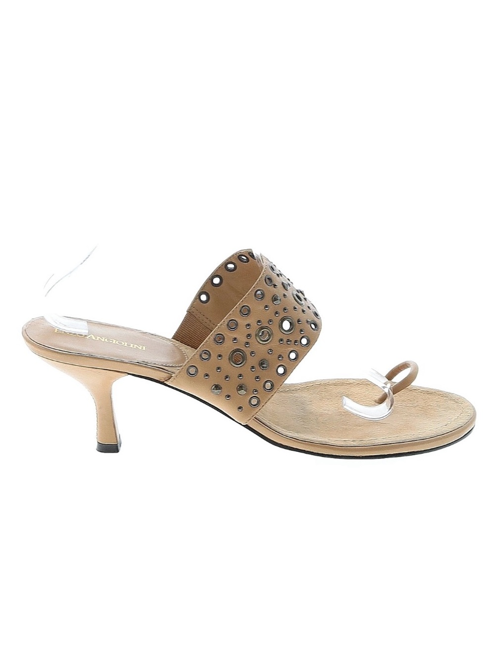Insane Studded Vintage Leather Kitten Heels by Enzo Angiolini